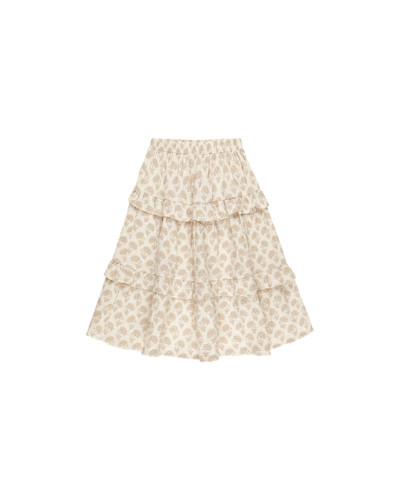 Ruffled Midi Skirt || Marigold