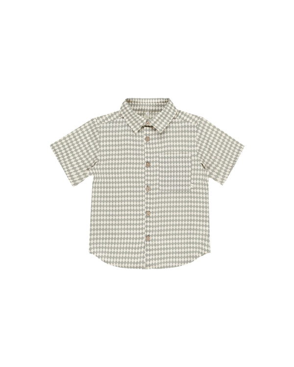 Collared Short Sleeve Shirt || Laurel Diamond