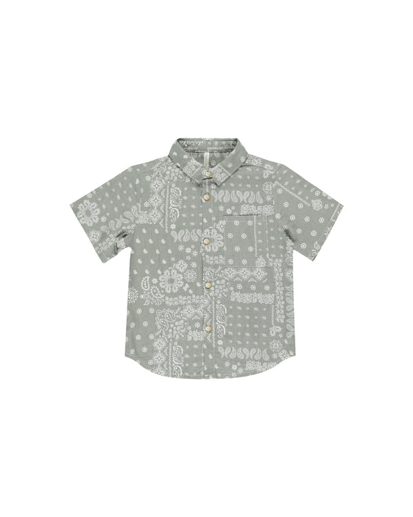 Collared Short Sleeve Shirt || Laurel Bandana