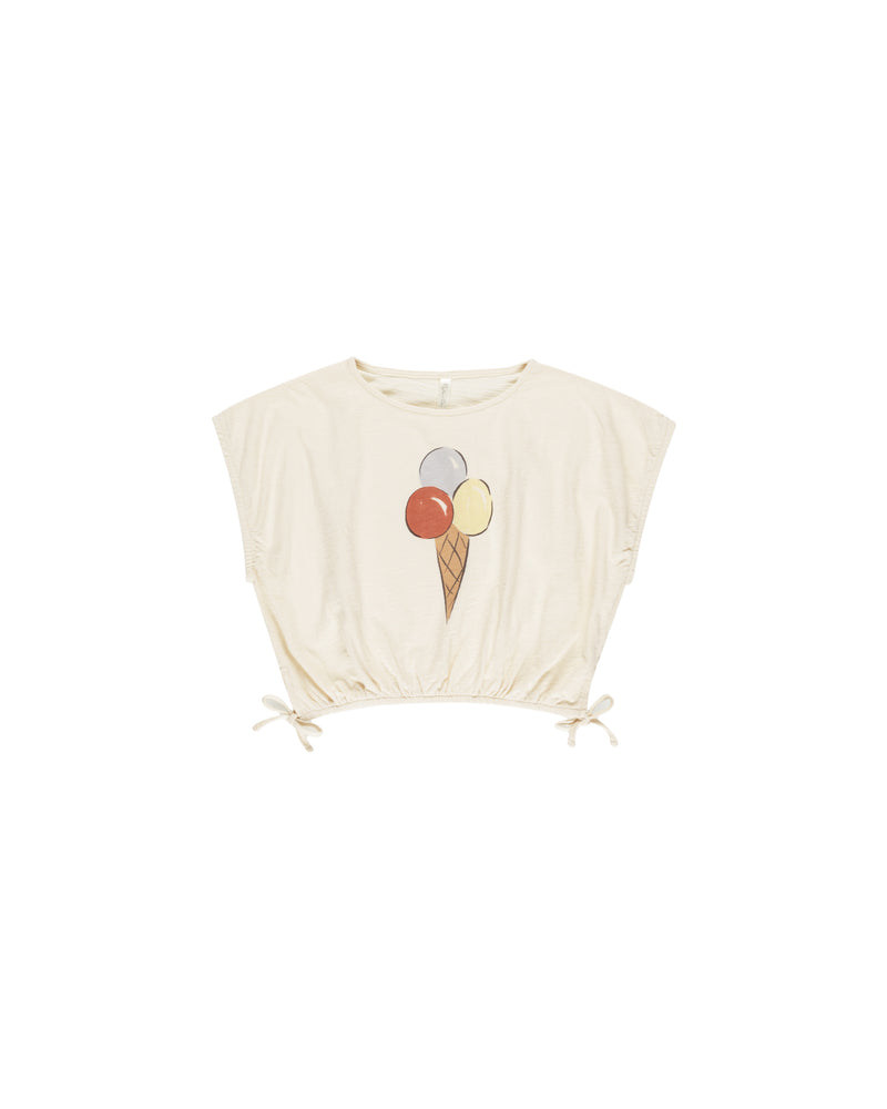 Cropped Cinched Tee || Gelato