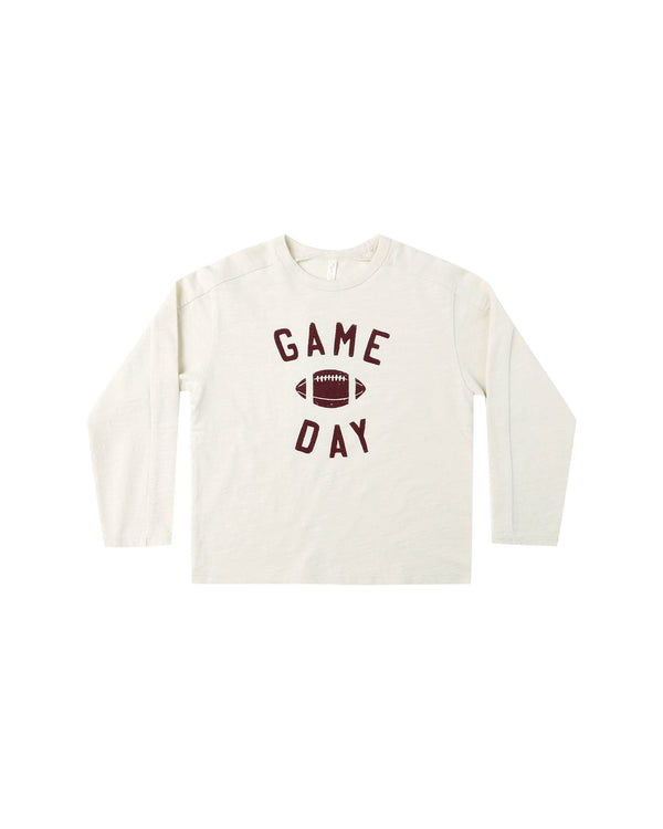 Long Sleeve Paneled Tee || Game Day, , Rylee + Cru - All The Little Bows