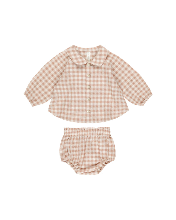 Nellie Set || Pink Gingham