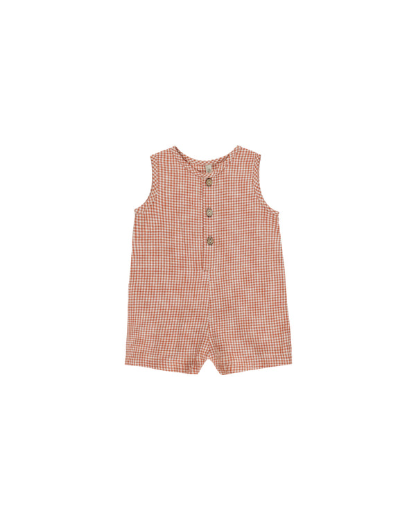 Maverick Romper || Poppy Gingham