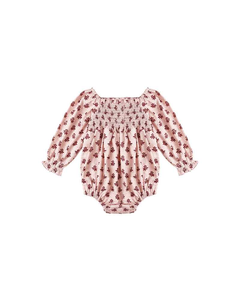 Adelaide Romper || Blush Fleur, , Rylee + Cru - All The Little Bows