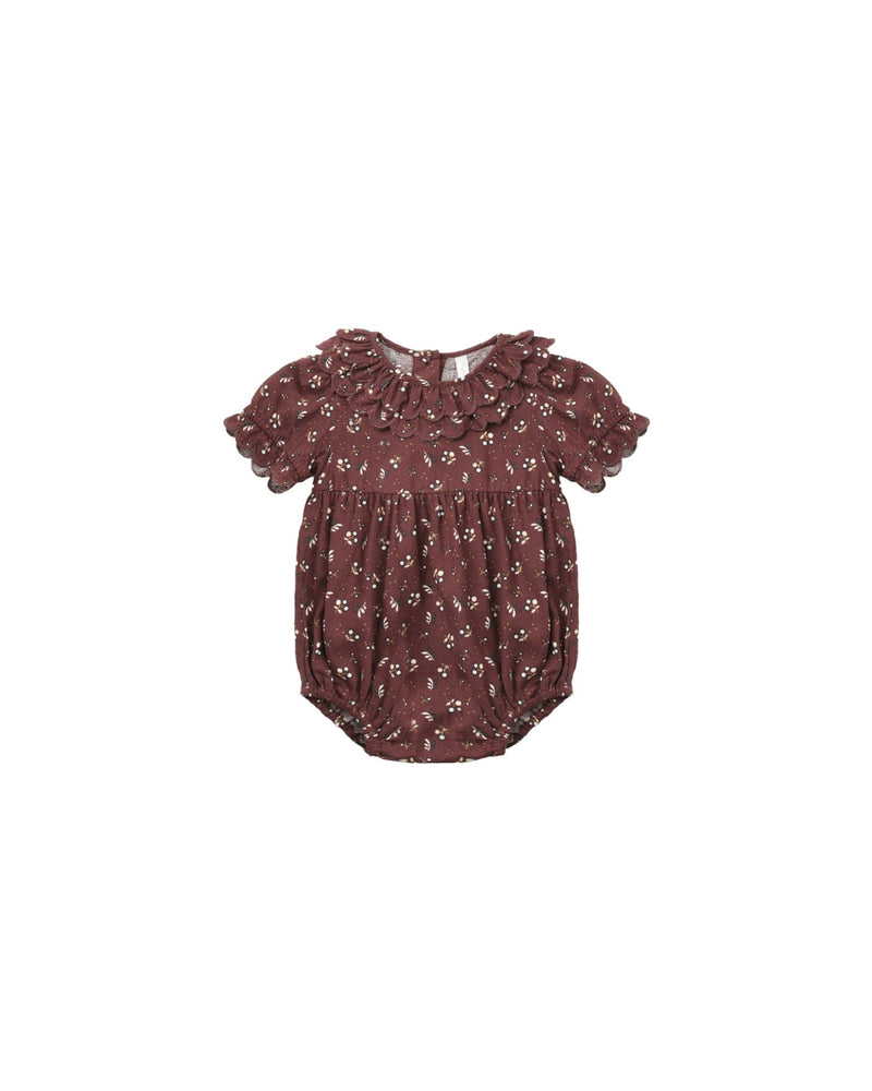 Liv Romper || Harvest Berry, , Rylee + Cru - All The Little Bows