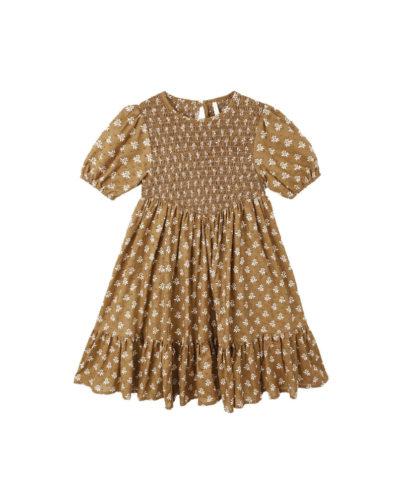 Lydia Dress || Golden Fleur, , Rylee + Cru - All The Little Bows