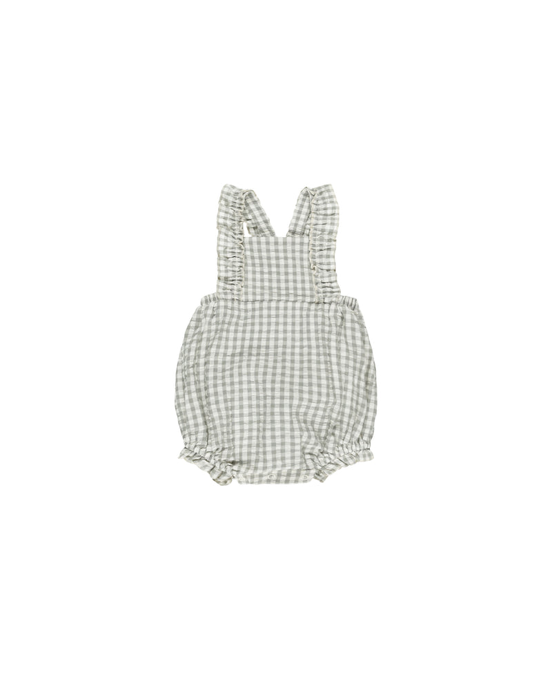 Chiara Romper || Eucalyptus Gingham