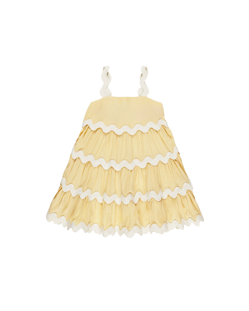 Ric Rac Dress || Yellow