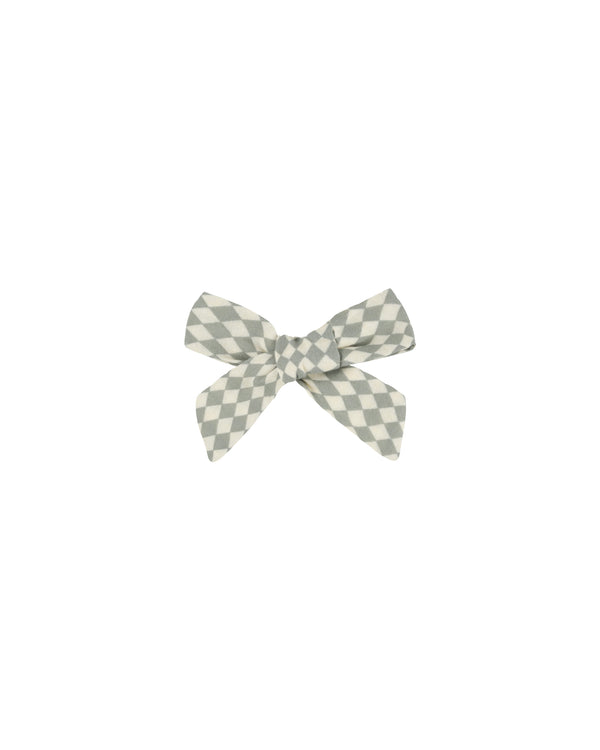 Hair Bow || Green Diamond