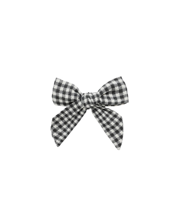 Bow || Black Gingham