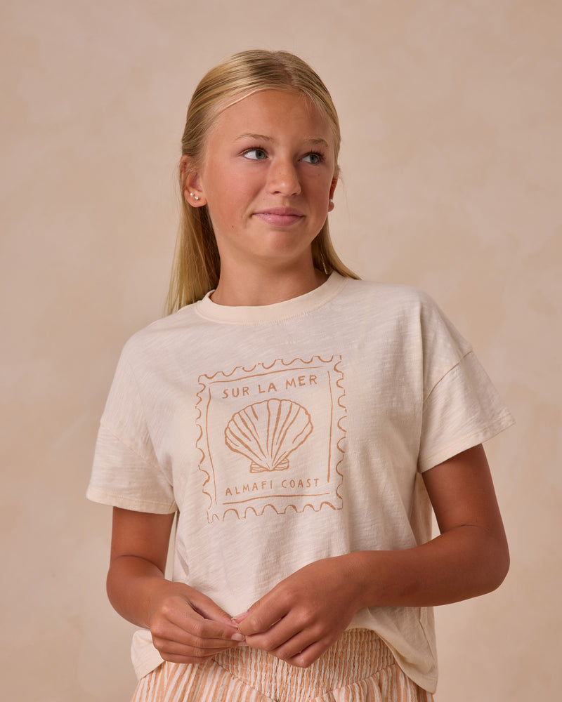 Boxy Tee || Seashell (+ Teen)