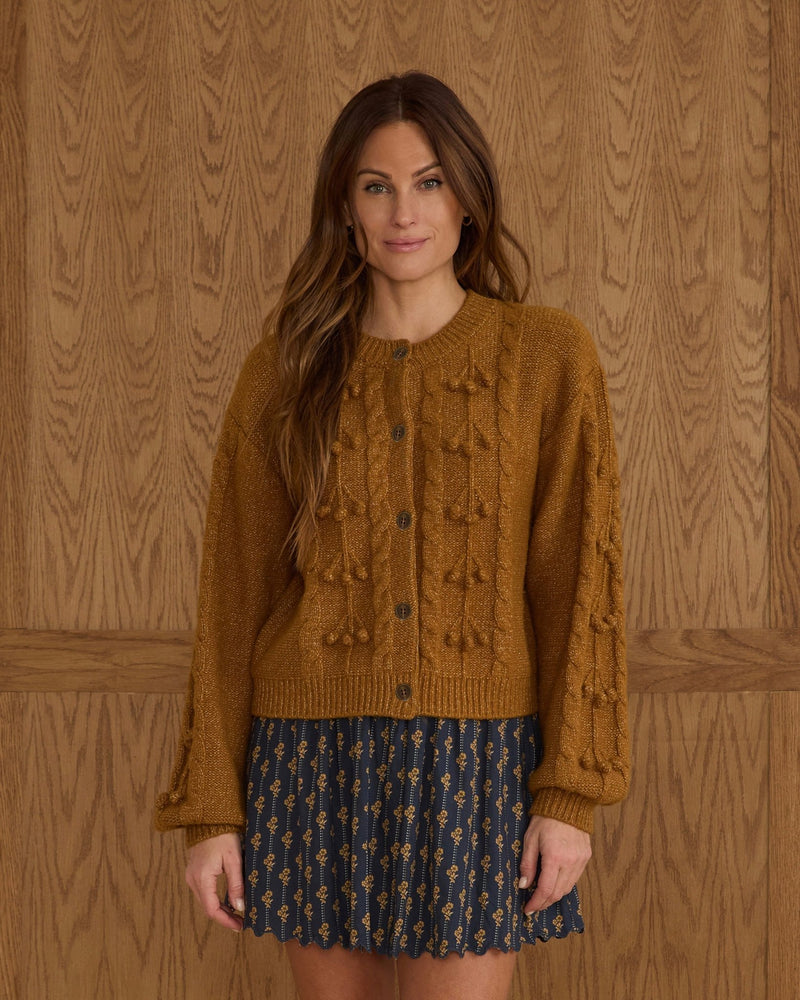 Women's Bobble Cardigan || Golden, , Rylee + Cru - All The Little Bows