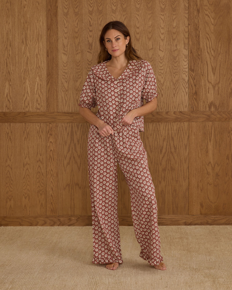 Women's Ruffle Pajamas || Ruby Fleur