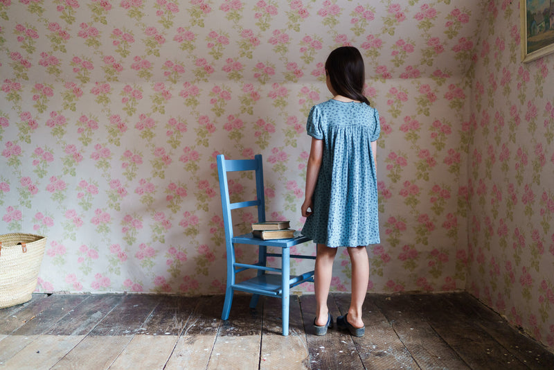 Little Cotton Clothes - Pointelle Maya Dress - Cowslip Floral