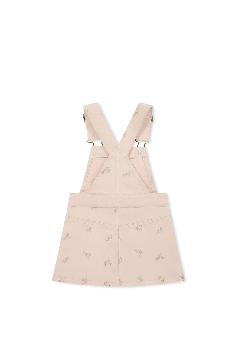 Vintage Overall Dress - Goldie Embroidery