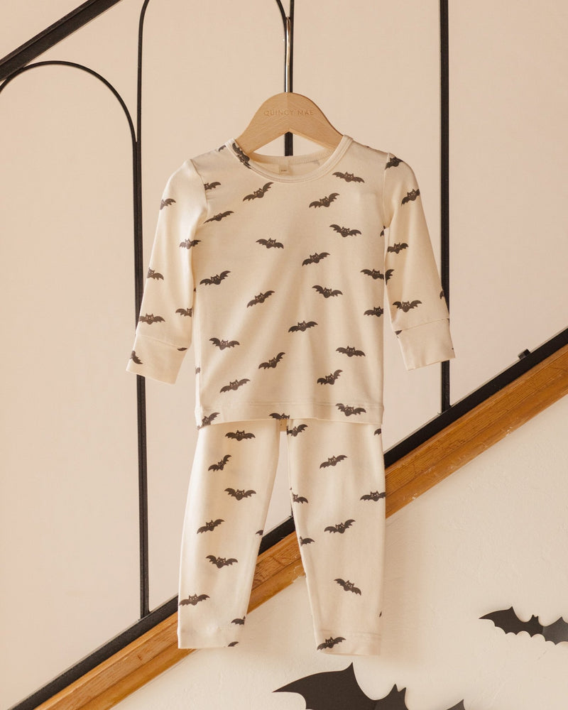 Bamboo Pajama Set || Bats, Baby / Toddler Pajamas, Quincy Mae - All The Little Bows