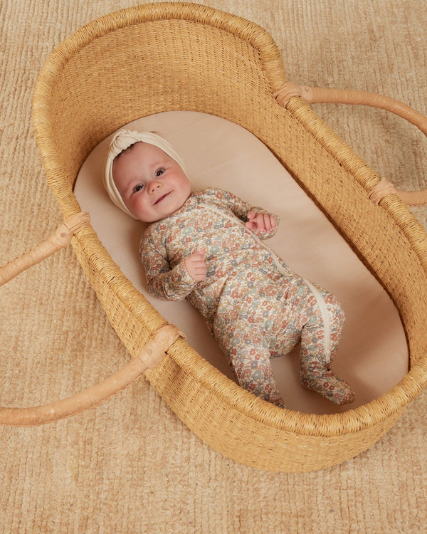 Bamboo Zip Footie || Bloom, Baby Girl Pajama Sleeper, Quincy Mae - All The Little Bows