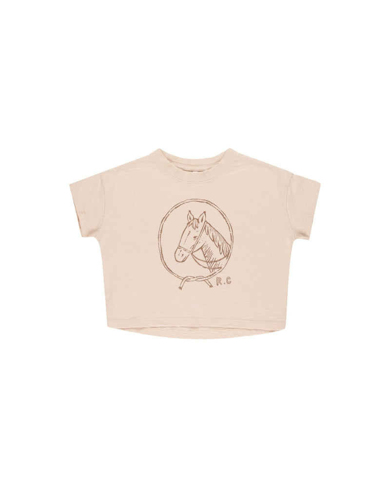 Boxy Tee || Horse, Girls Top, Rylee + Cru - All The Little Bows