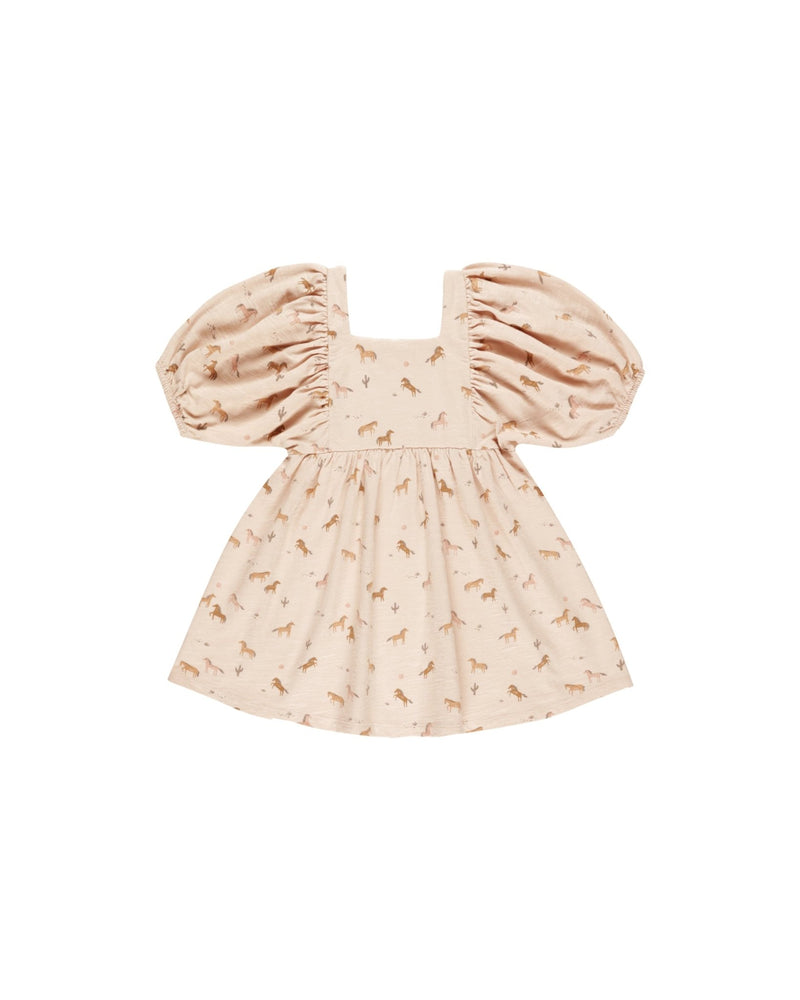 Brea Dress || Horses, Girls Dress, Rylee + Cru - All The Little Bows