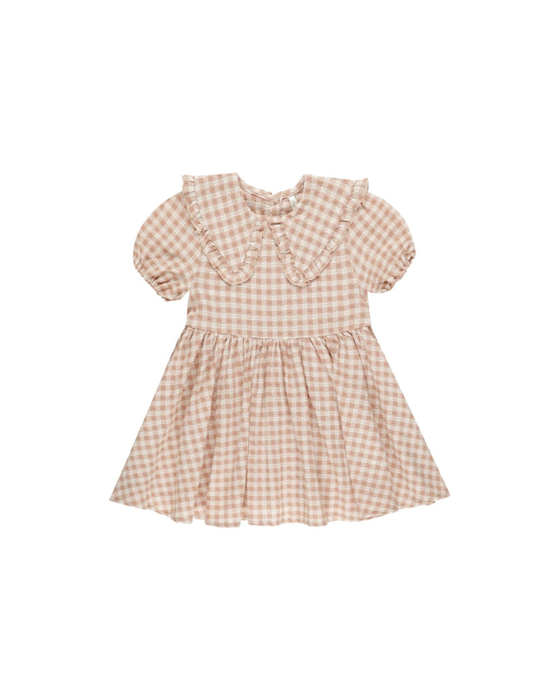 Camille Dress || Pink Gingham, Baby / Toddler Girls Dress, Rylee + Cru - All The Little Bows