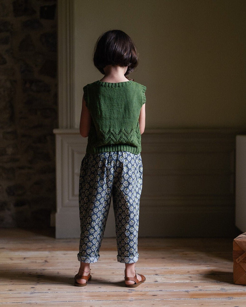 Charlotte Trousers || Thistle Floral, Girls Pant, Little Cotton Clothes - All The Little Bows