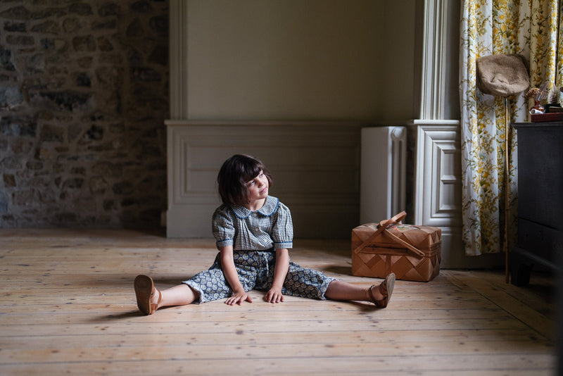 Charlotte Trousers || Thistle Floral, Girls Pant, Little Cotton Clothes - All The Little Bows