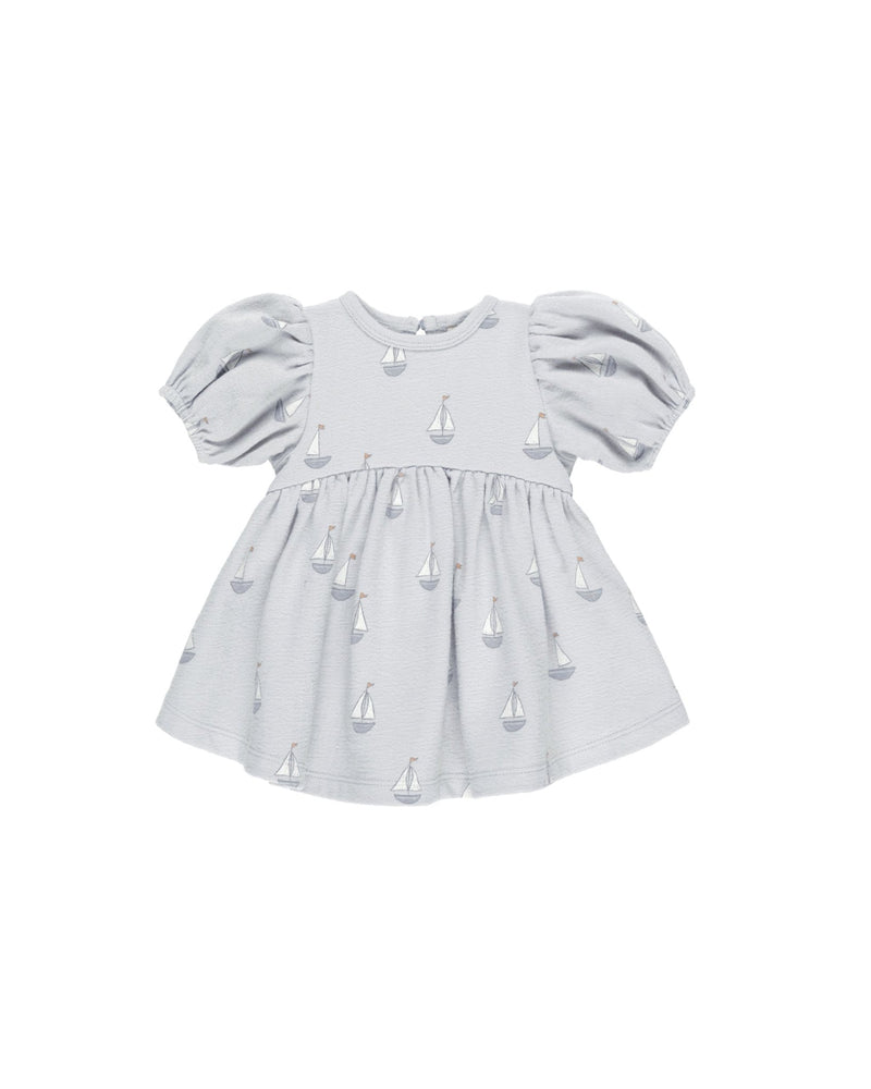 Darla Dress || Sailboats, Baby / Toddler Girls Dress, Quincy Mae - All The Little Bows