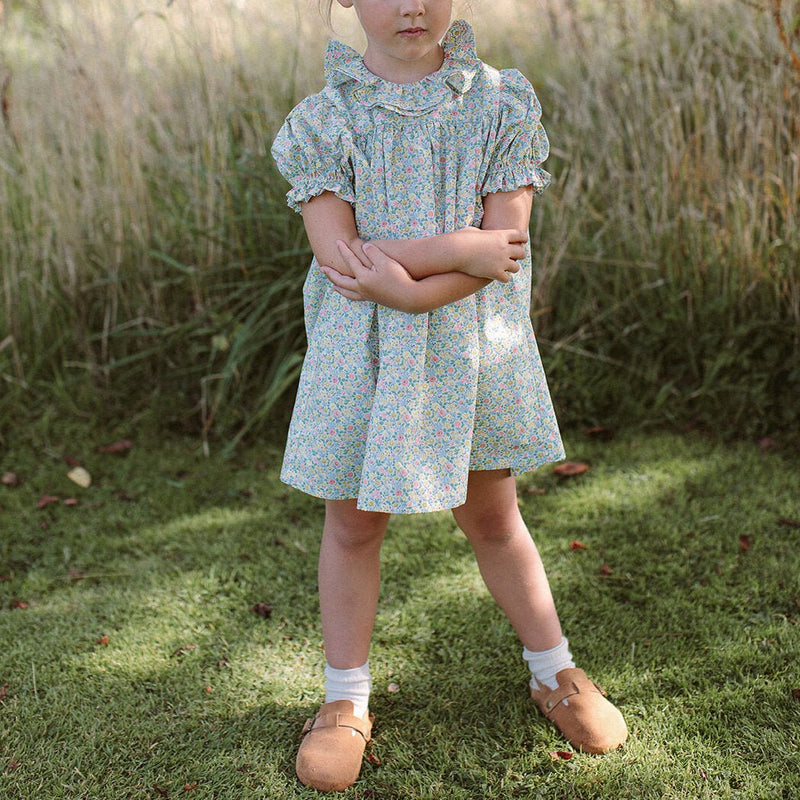 Double Dutch Dress | Astrid Niva Liberty Print Cotton, , Nellie Quats - All The Little Bows