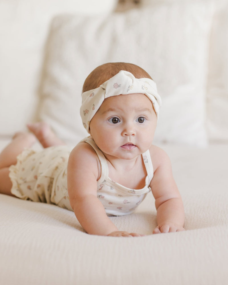 Evie Tank + Shortie Set || Fleur, Baby / Toddler Girls Set, Quincy Mae - All The Little Bows