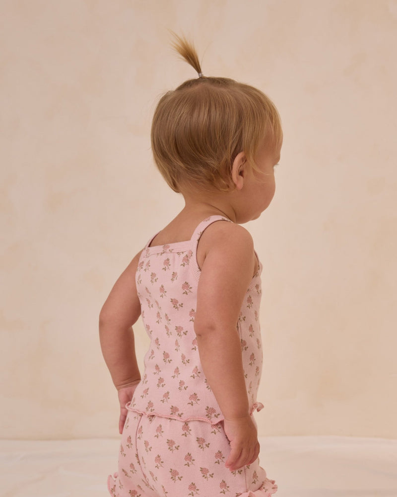 Evie Tank + Shortie Set || Roses, Baby / Toddler Girls Set, Quincy Mae - All The Little Bows