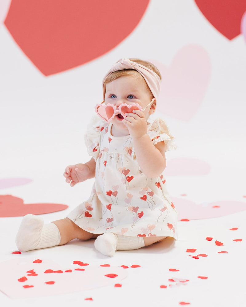 Flutter Dress || Heart Balloons, Baby / Toddler Girls Dress, Quincy Mae - All The Little Bows