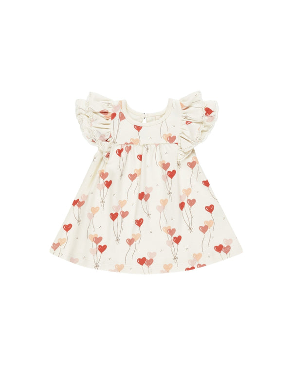 Flutter Dress || Heart Balloons, Baby / Toddler Girls Dress, Quincy Mae - All The Little Bows
