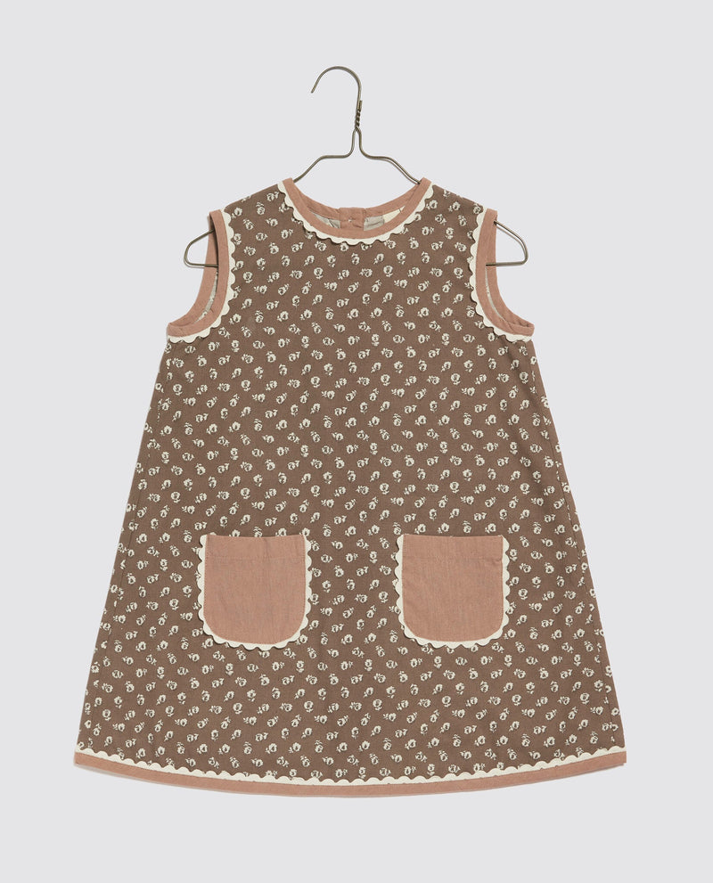 Hannah Dress || Clover Floral, Girls Cotton Dress, Little Cotton Clothes - All The Little Bows