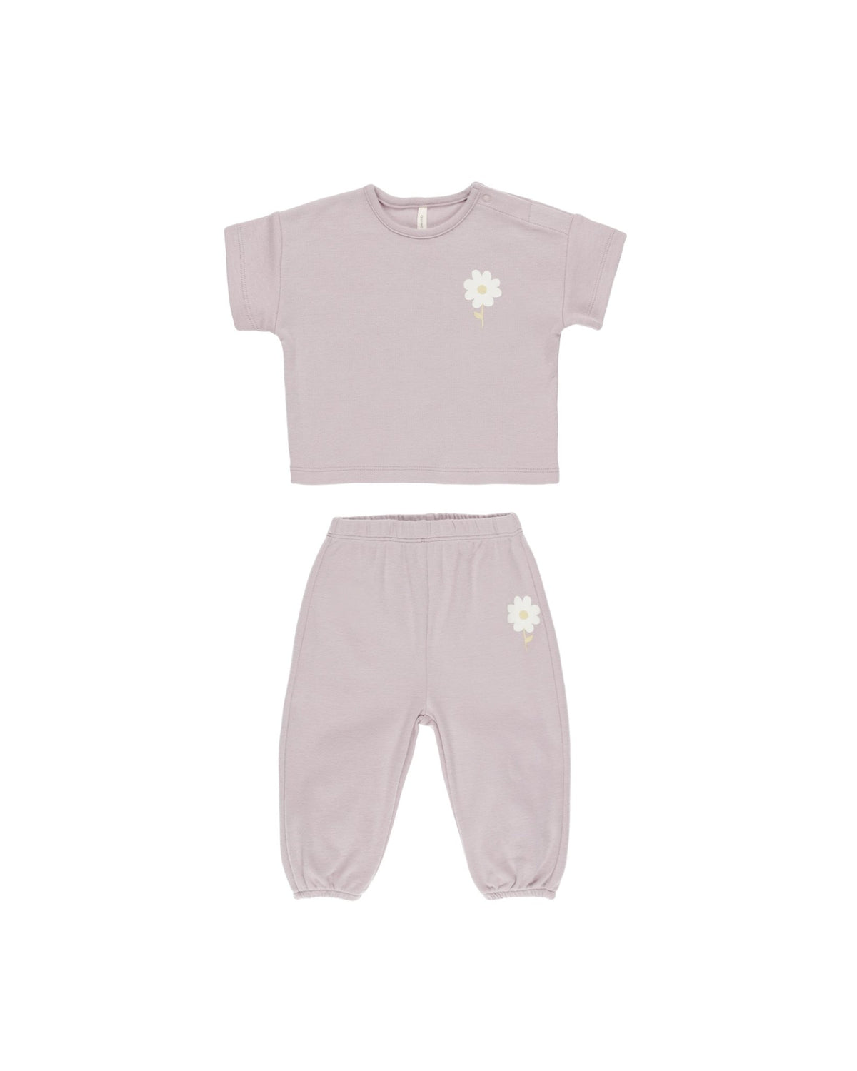 Quincy Mae Jersey Tee & Pant Set - Daisy Quincy Mae Jersey Tee & Pant Set - Daisy