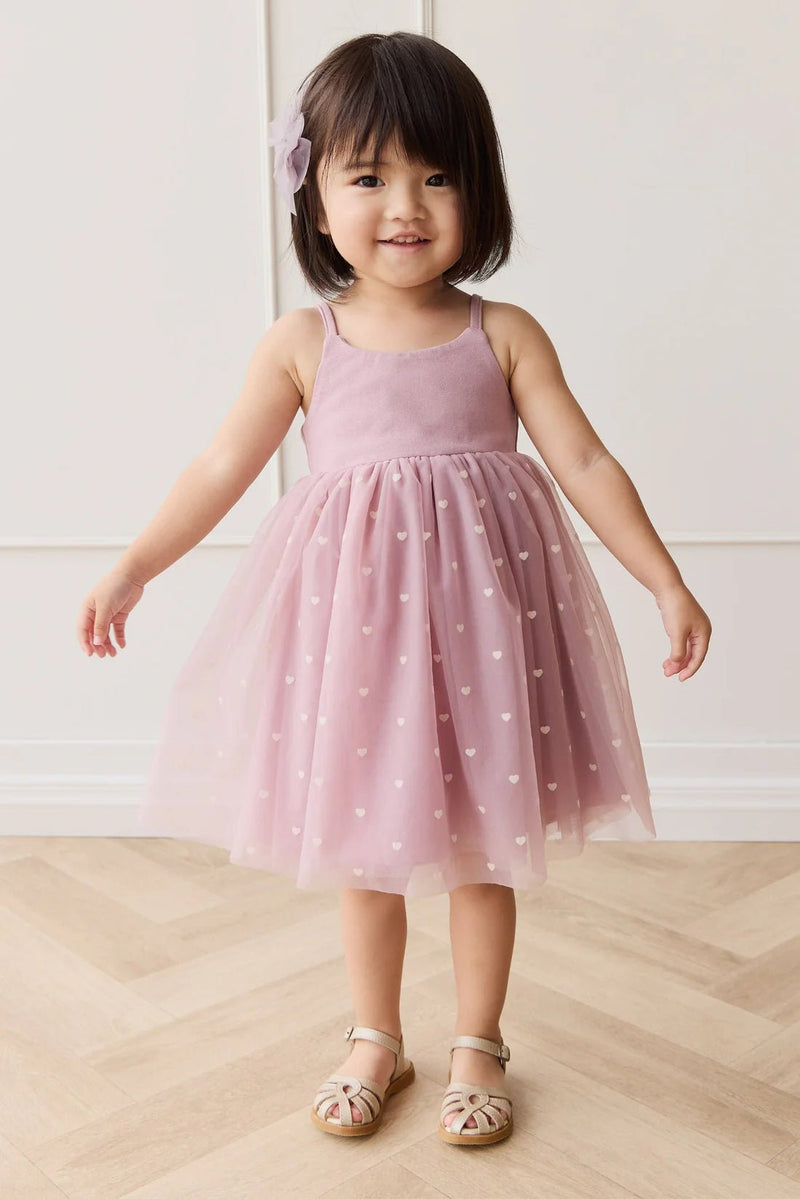 Lottie Dress - Petite Heart Melody, Baby / Toddler / Girls Dress, Jamie Kay - All The Little Bows