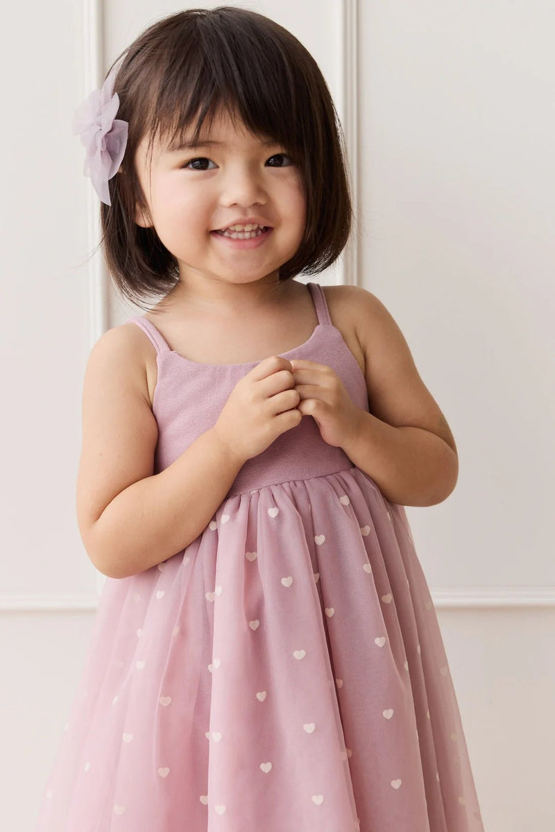 Lottie Dress - Petite Heart Melody, Baby / Toddler / Girls Dress, Jamie Kay - All The Little Bows