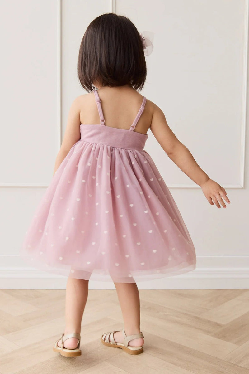Lottie Dress - Petite Heart Melody, Baby / Toddler / Girls Dress, Jamie Kay - All The Little Bows