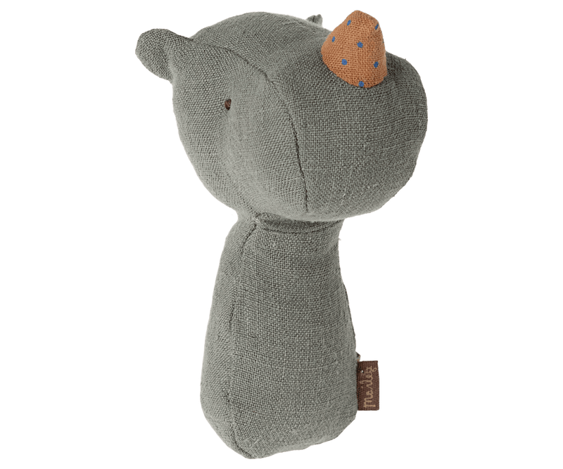 Lullaby Friend Rattles, Rhino - Pine, TOY, Maileg USA - All The Little Bows
