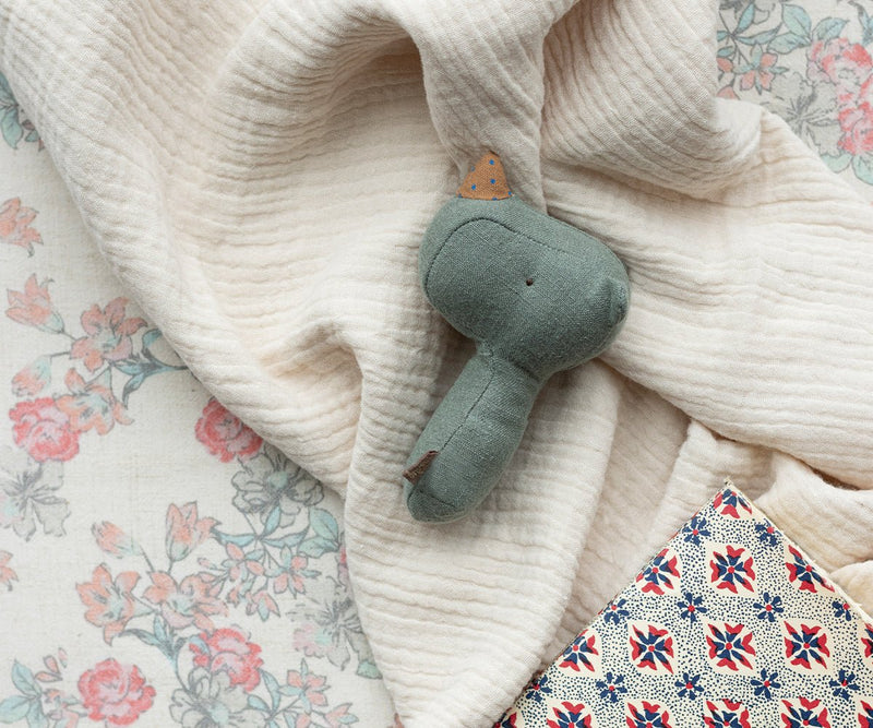 Lullaby Friend Rattles, Rhino - Pine, TOY, Maileg USA - All The Little Bows