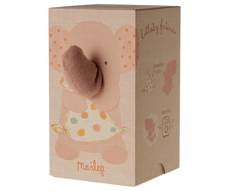 Lullaby Friends, Elephant - Old Rose, TOY, Maileg USA - All The Little Bows
