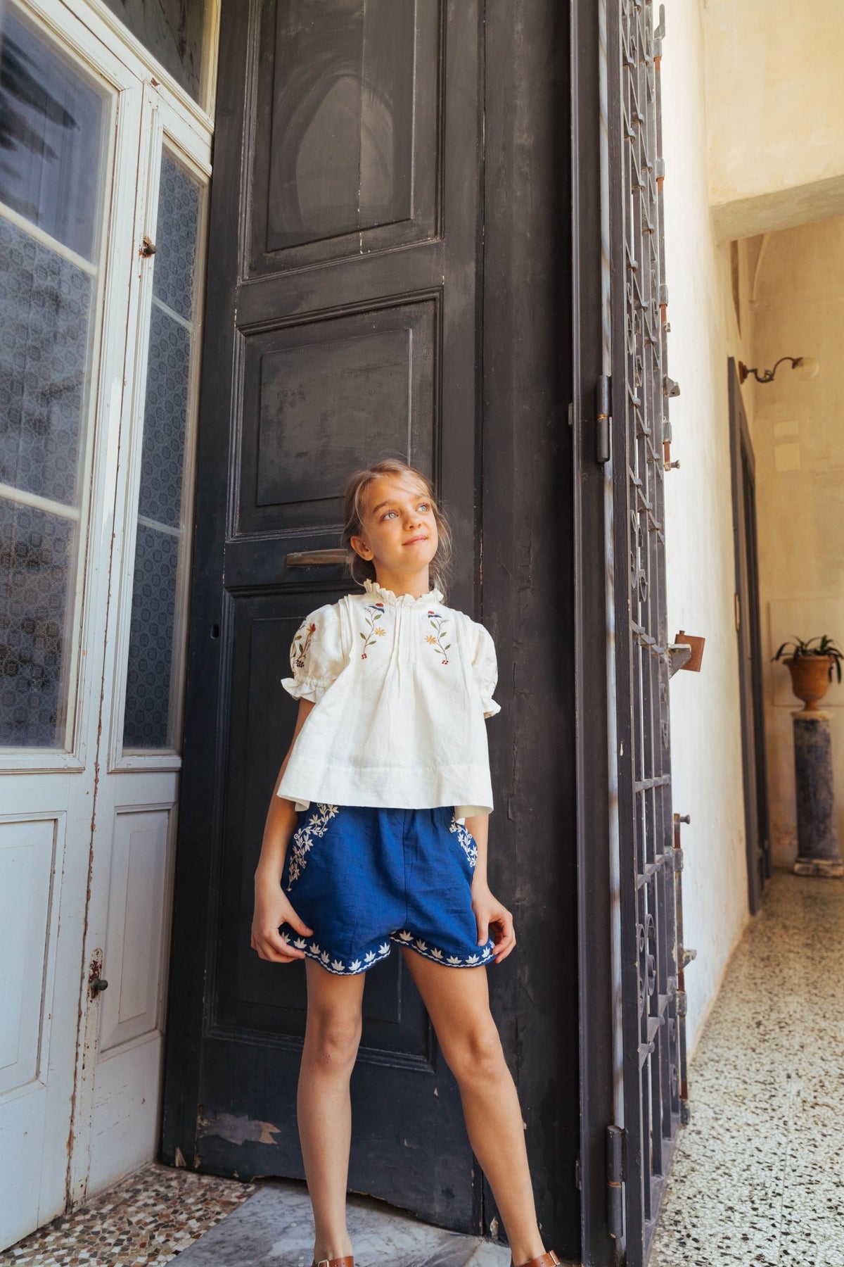 Luna Top | Opaline Linen | All The Little Bows