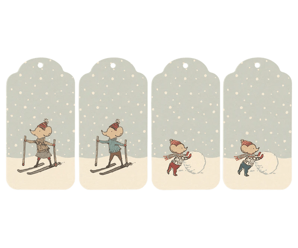 Maileg | Christmas Gift Tags, Set of 12, , Maileg - All The Little Bows