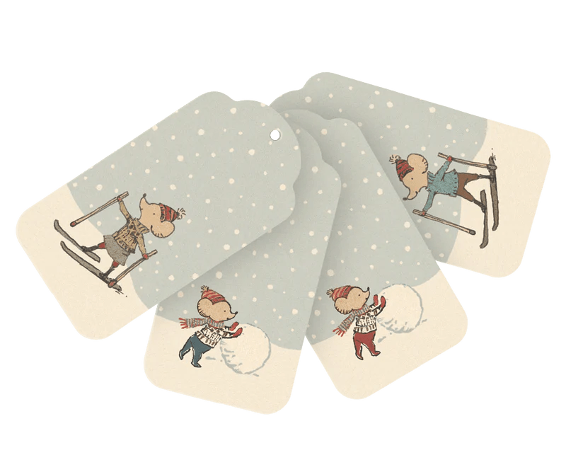 Maileg | Christmas Gift Tags, Set of 12, , Maileg - All The Little Bows