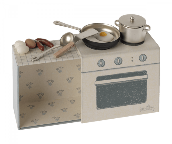 Maileg | Cooking Set, Mouse, , Maileg - All The Little Bows