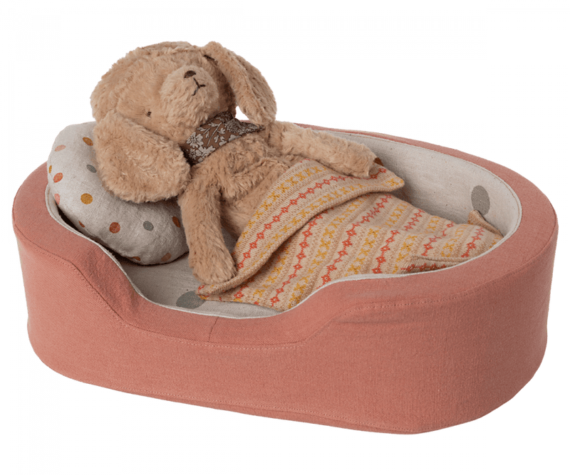 Maileg | Cosy Basket, Medium - Coral, , Maileg - All The Little Bows
