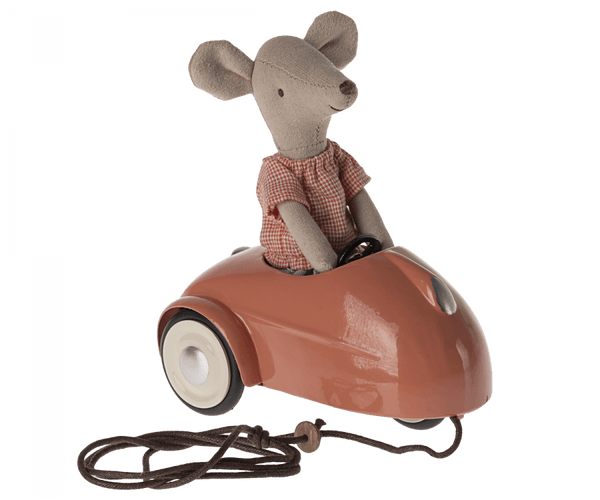 Maileg | Mouse Car - Coral, Toys, Maileg - All The Little Bows