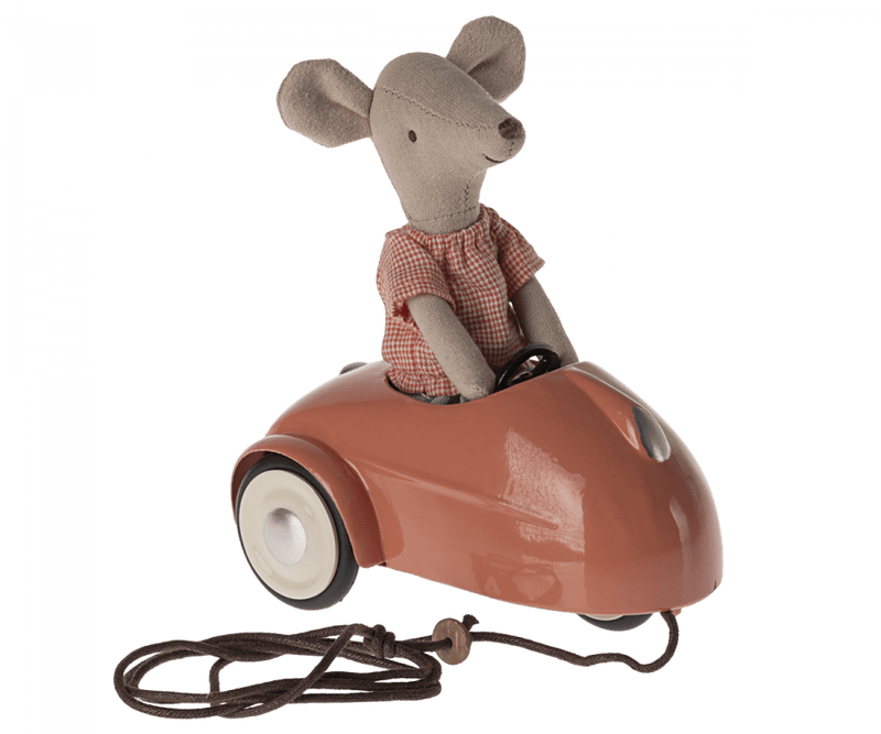 Maileg | Mouse Car - Coral, Toys, Maileg - All The Little Bows