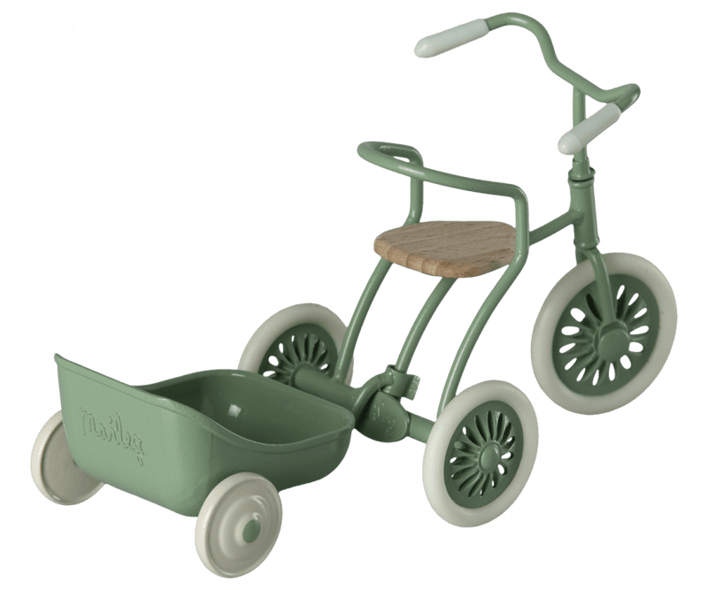 Maileg | Tricycle Hanger, Mouse - Green, , Maileg - All The Little Bows