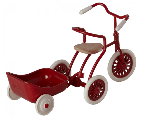 Maileg | Tricycle Hanger, Mouse - Red, , Maileg - All The Little Bows