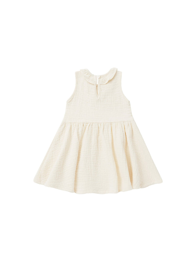 Marie Dress || Ivory, Girls Woven Dress, Rylee + Cru - All The Little Bows